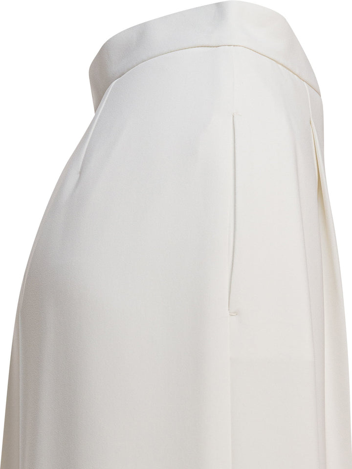 Max Mara Wide Cady Trousers - White | 3e5ad360927819c90e63940ed8c9555a10124c1d