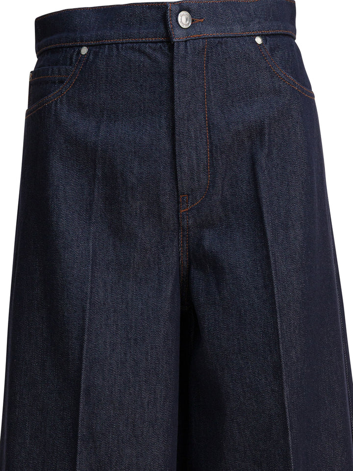 Max Mara Denim Wide Leg Jeans - Blue | 2375b1689ceedbc4e8021765551fcfd4cff63881