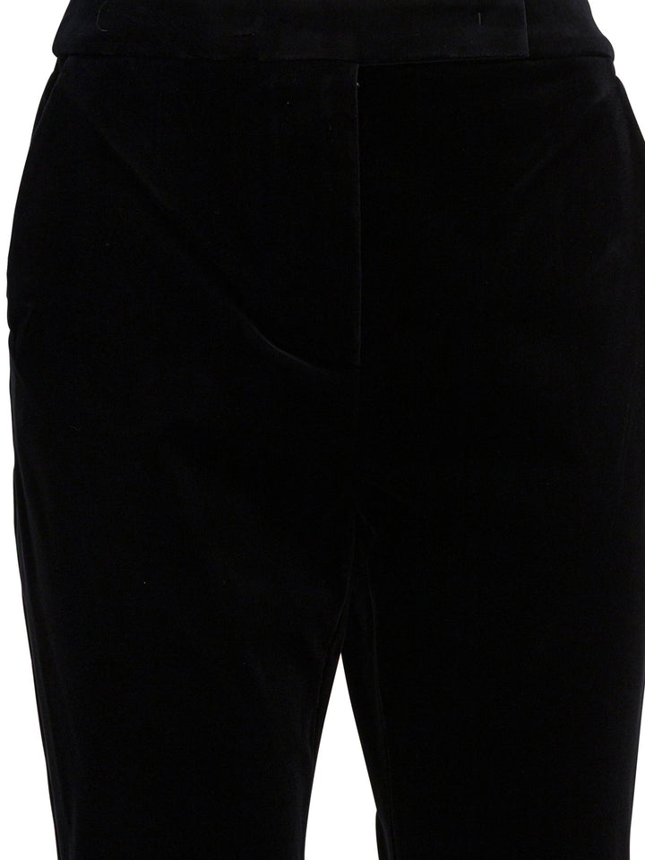 Max Mara Velvet Pants Trousers - Black | 92edddbf5fdb6104b75bf20179c38812a3e895f6