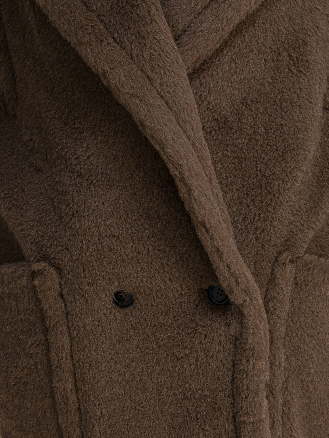 Max Mara Sleeveless Teddy Jacket In Alpaca And Wool Jackets and Coats - Brown | 44530909d7ea616f271cff5c29023c3b262e1db0