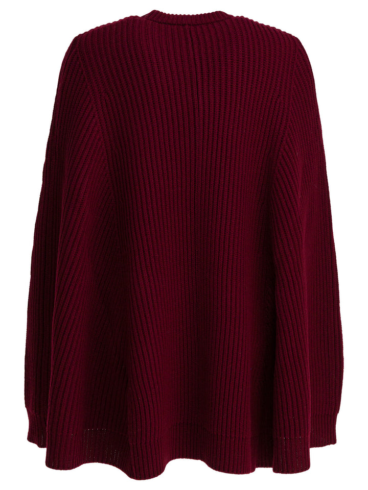 Max Mara Wool And Cashmere Cape Dress Dresses - Bordeaux | bee56c7faeaa43acbe7b83583f2e0a2a827ad47e
