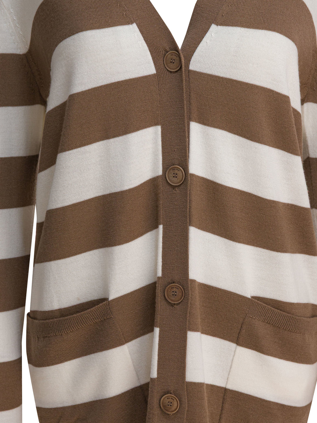 Max Mara Cardigan With 1951 Lettering Knitwear - Brown | 00d6504f20e856768381085224ca275f596a9112