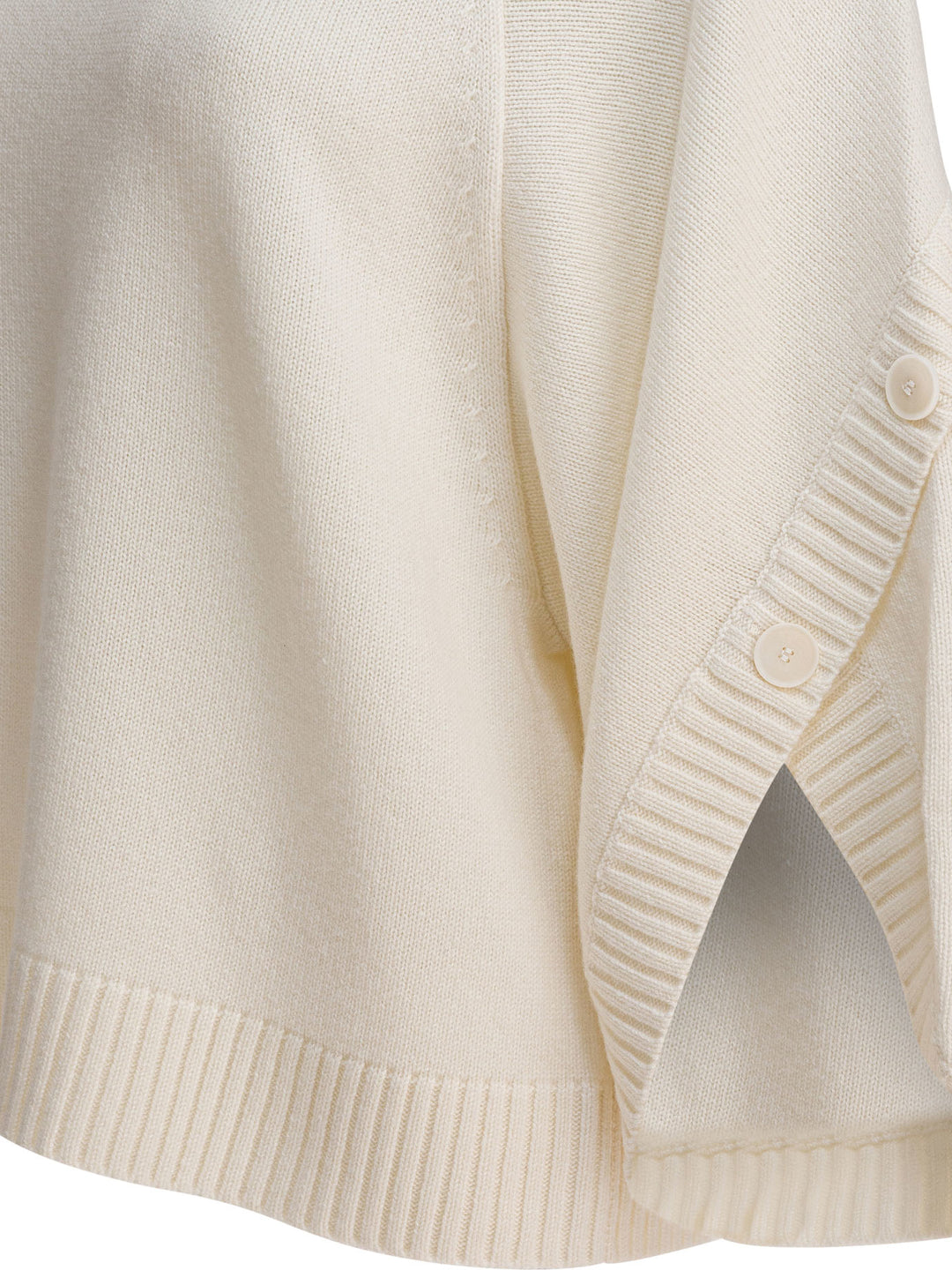 Max Mara Wool And Cashmere Over Sweater Knitwear - White | 54a35a4693762410468d7d21f31a41cf71ea23b3