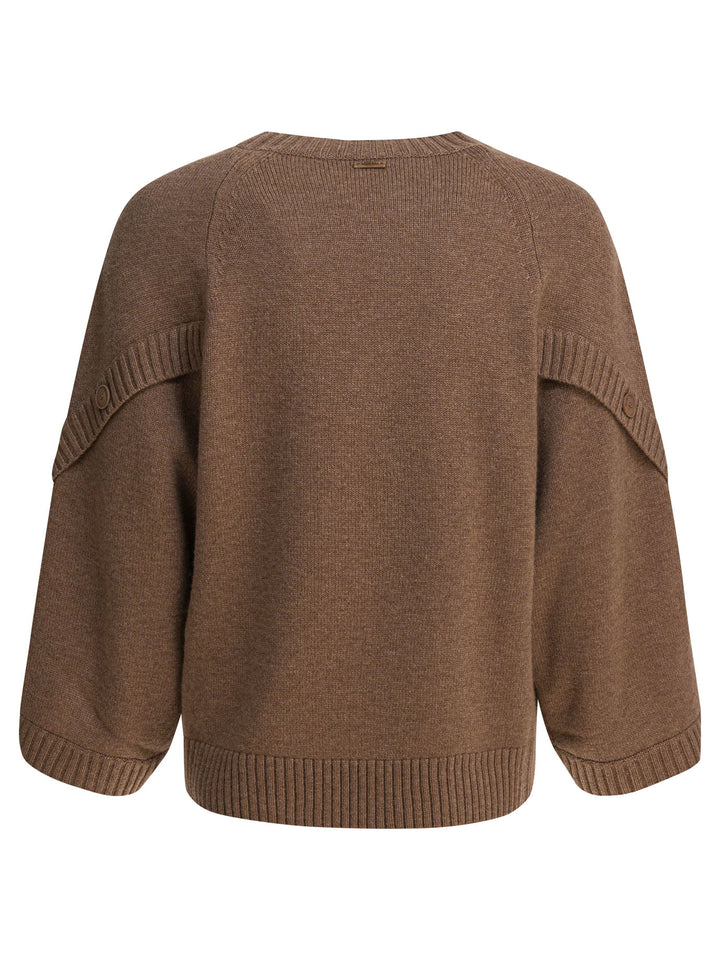Max Mara Wool And Cashmere Over Sweater Knitwear - Brown | bc925a1893b797a54f51a12ff183495061aba9c9