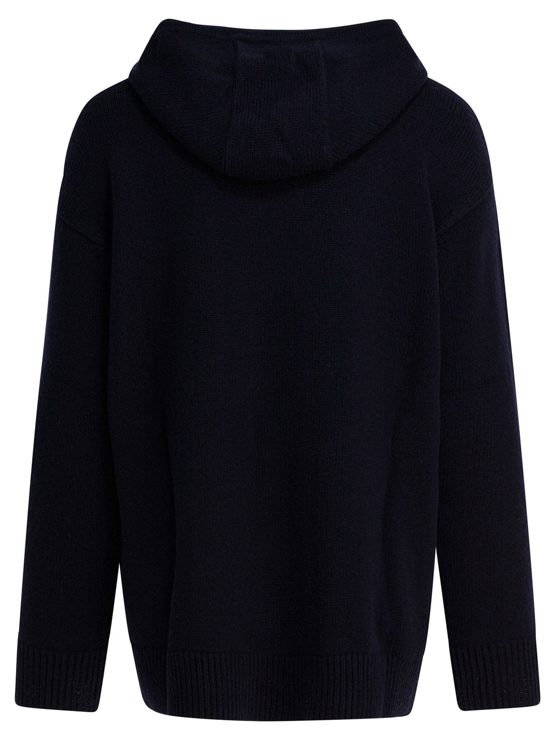 Max Mara Wool And Cashmere Hooded Sweater Knitwear - Blue | 97faf05f6e5a6966e9343f16547ad4854f0e7441
