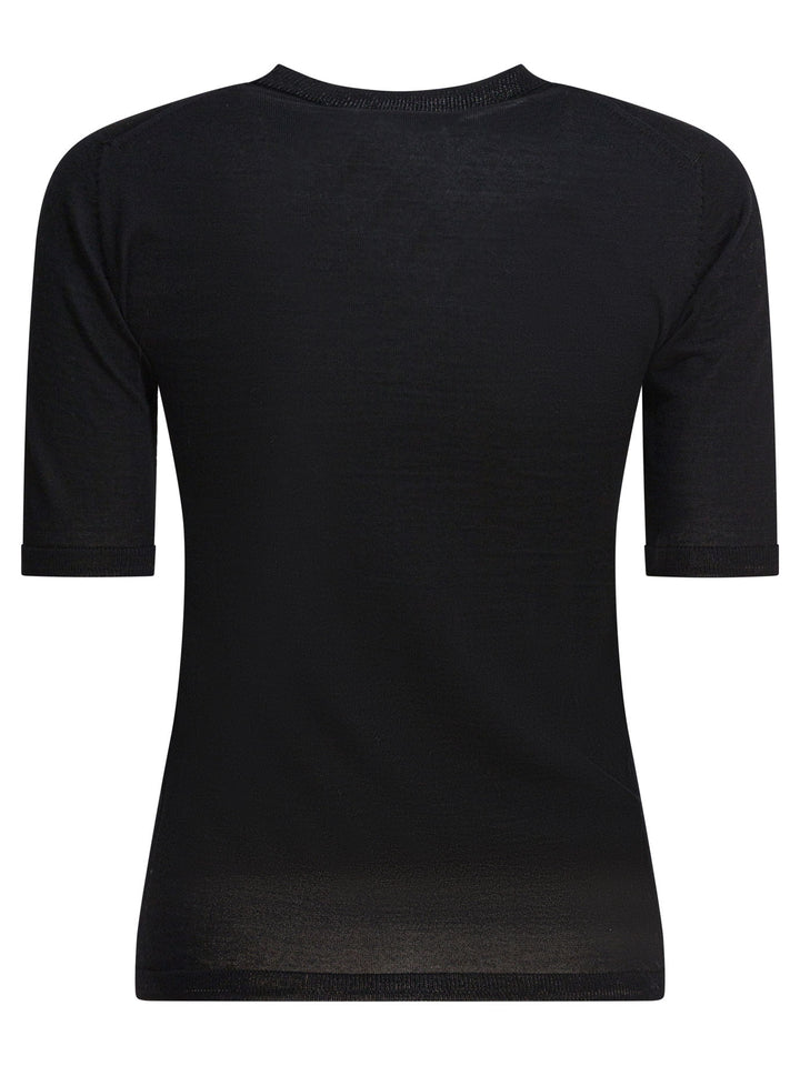 Max Mara Basic Wool Sweater T-shirts - Black | e392ab458884c0f16cc12cf8e7779da101ee7d51
