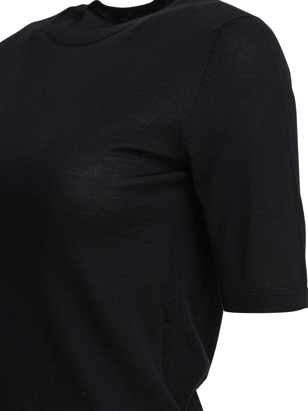 Max Mara Basic Wool Sweater T-shirts - Black | 35a615c50dedc8c90c692be1a5540d4b46d49677