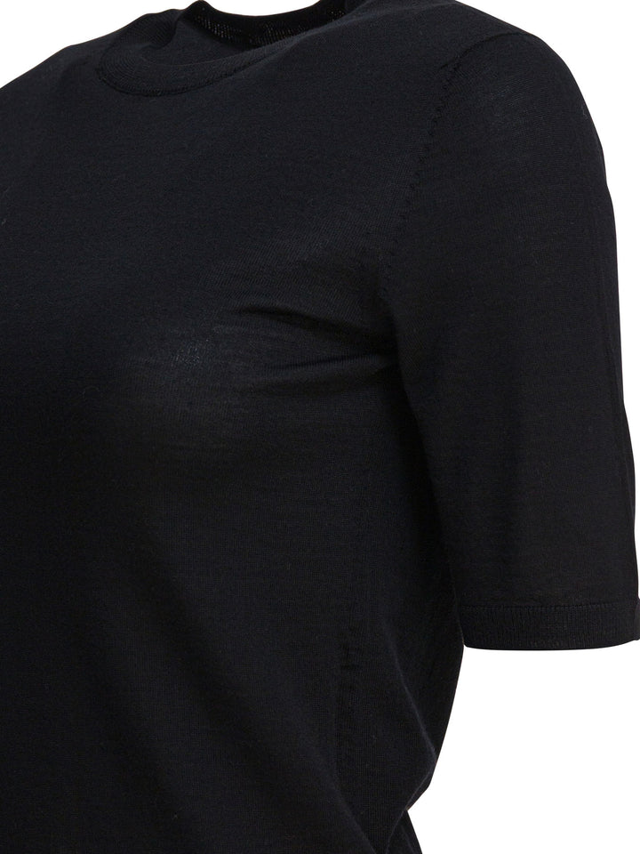 Max Mara Basic Wool Sweater T-shirts - Black | 35a615c50dedc8c90c692be1a5540d4b46d49677