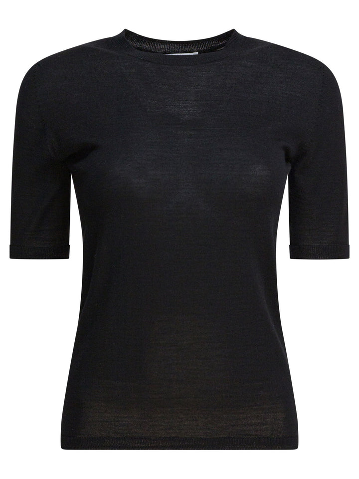 Max Mara Basic Wool Sweater T-shirts - Black | 29be2789e03f82edd064462b37e9394639484b3d