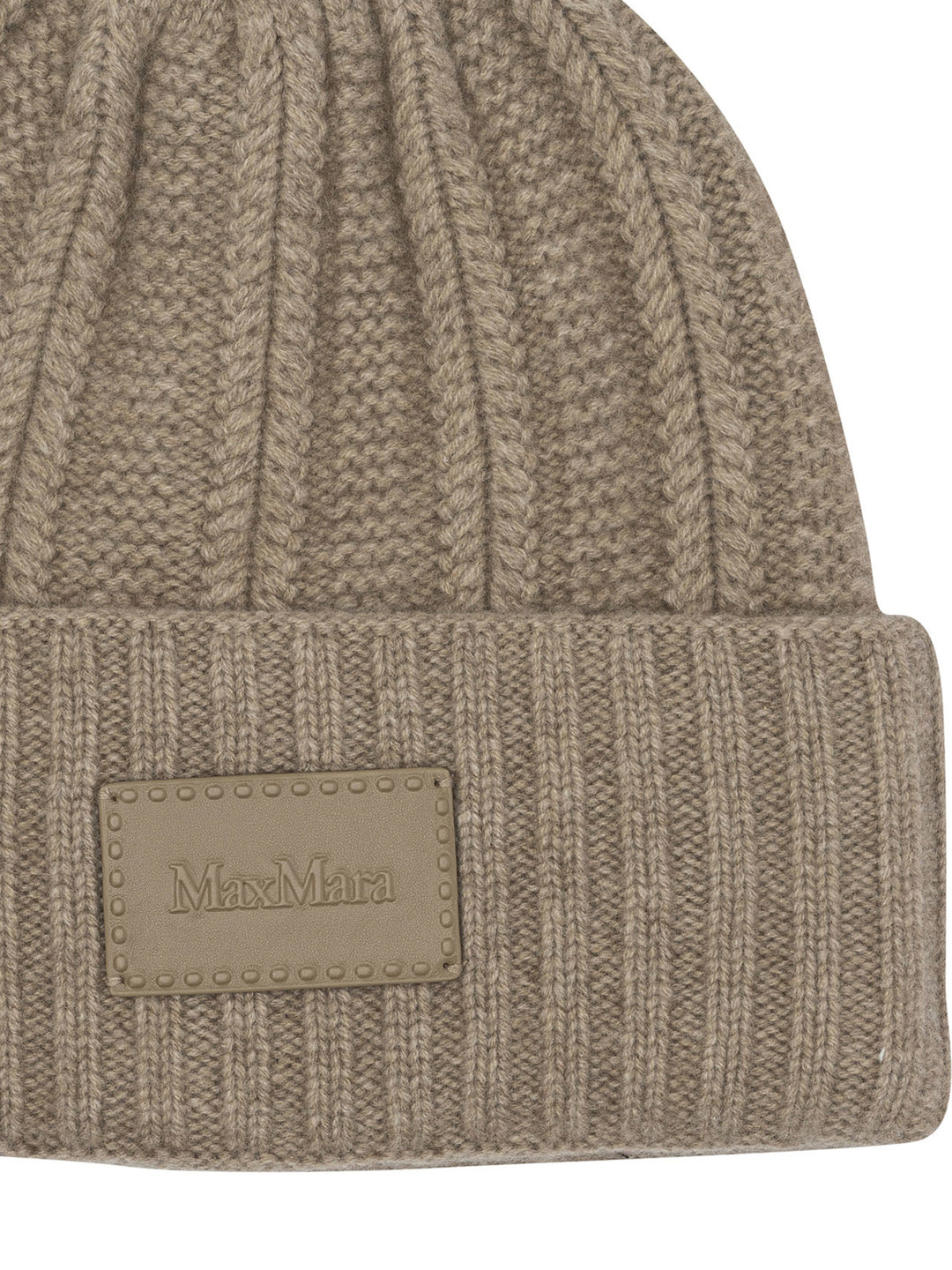Max Mara English Rib Cashmere Beanie Hats - Beige | a37254fb5300d19e90f35d66dfc570f8cfa141b9
