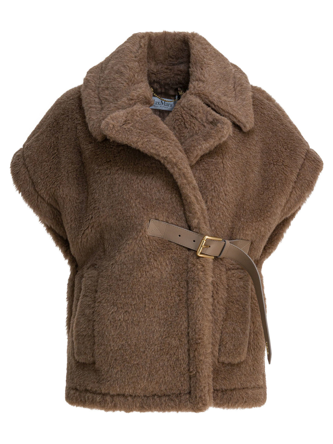 Max Mara Teddy Cape Made Of Alpaca And Cashmere Jackets and Coats - Brown | 75027dbdc151ef24f09b89402958e756dd619f85