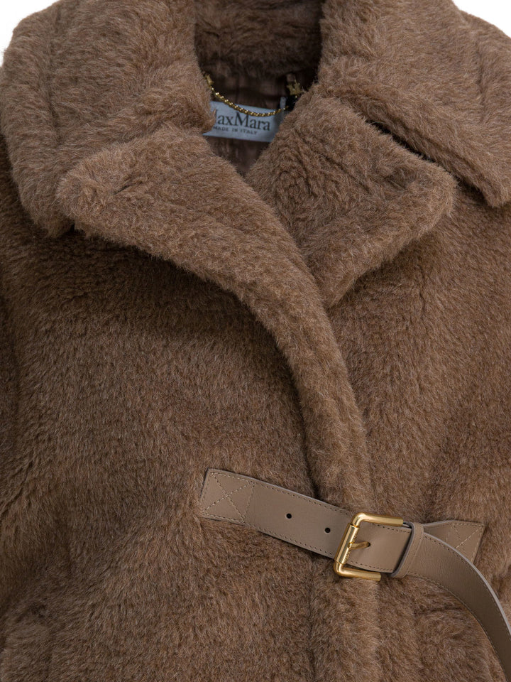 Max Mara Teddy Cape Made Of Alpaca And Cashmere Jackets and Coats - Brown | dd368bcd90dc6693f628667dba2554a28b811257