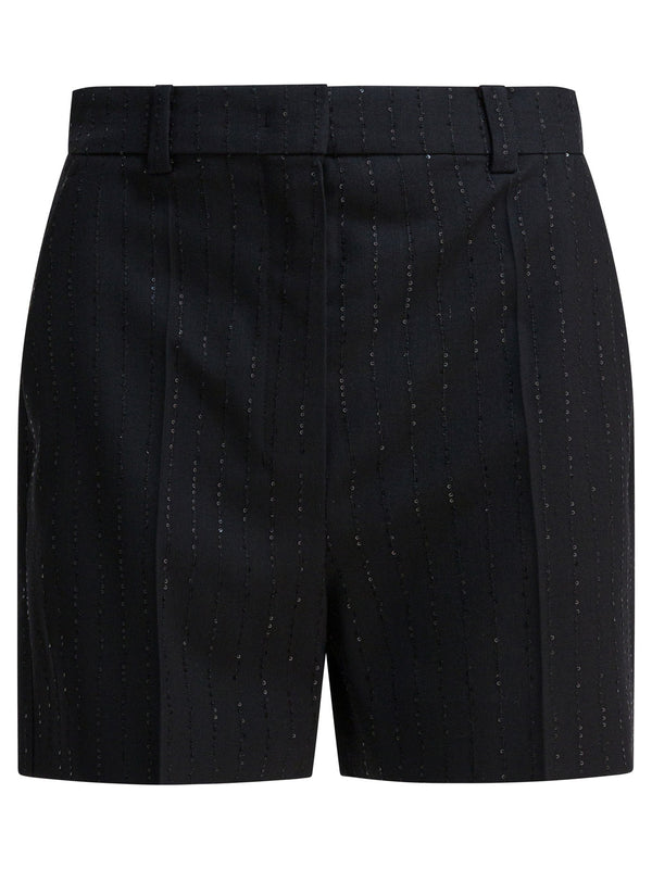 Wool Five-Pocket Shorts Black