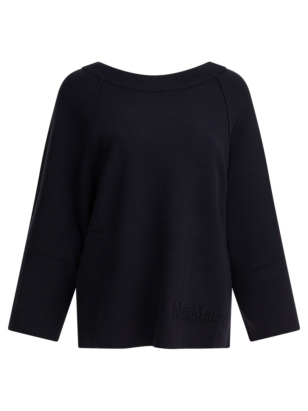 Max Mara Pure Viscose And Wool Over Sweater Knitwear - Blue | b19718fc8b1d397f06c3886187c46432934a11af