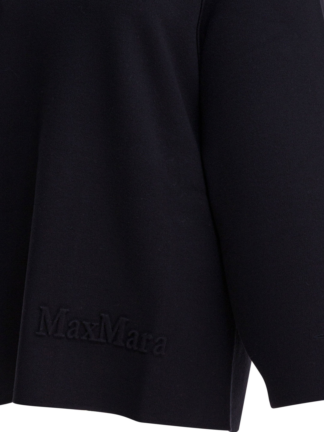 Max Mara Pure Viscose And Wool Over Sweater Knitwear - Blue | cbfe7171c0aeb067bcbaa70db5f343fc178d97b7