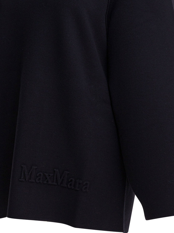 Max Mara Pure Viscose And Wool Over Sweater Knitwear - Blue | cbfe7171c0aeb067bcbaa70db5f343fc178d97b7