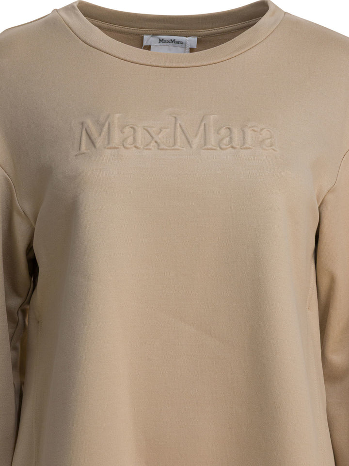 Max Mara Pure Silk And Cotton Sweatshirt Sweatshirts - Brown | 621ec828683d5fd3b6b86707fb2b6fc4b969a672