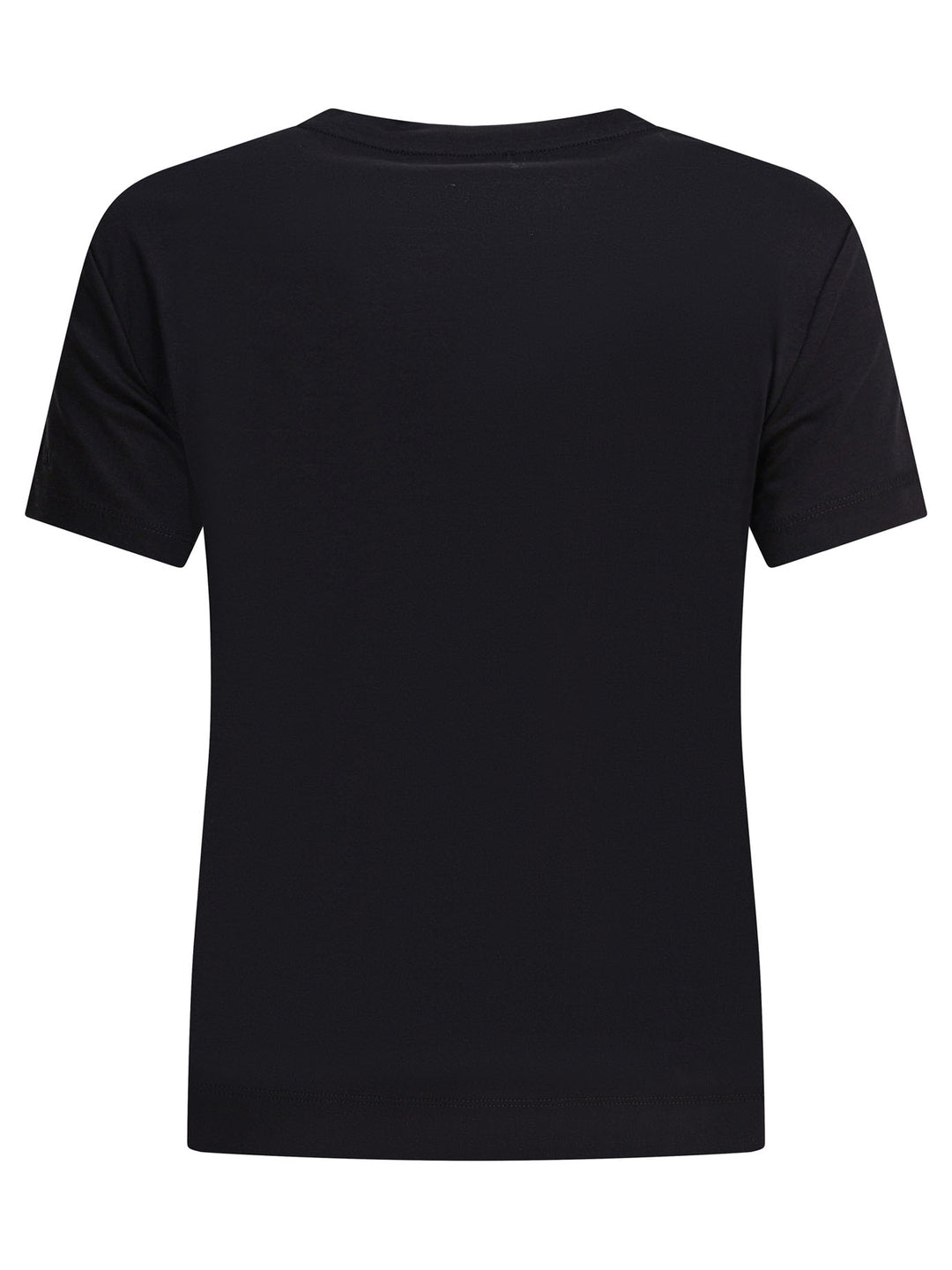 Max Mara Pure Short-Sleeved Cotton T-Shirt T-shirts - Black | 416cac03e876c2f35dc624a14084ba3075616365