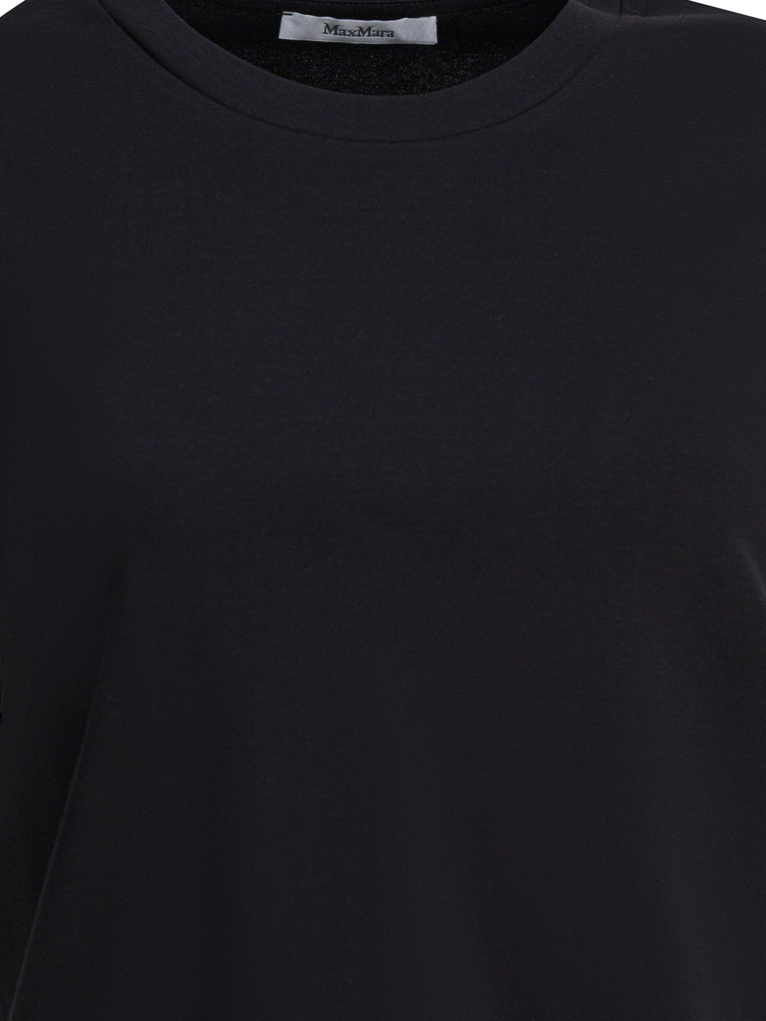 Max Mara Pure Short-Sleeved Cotton T-Shirt T-shirts - Black | 8bcb82252824e2e010922914194e72c93c4542a9
