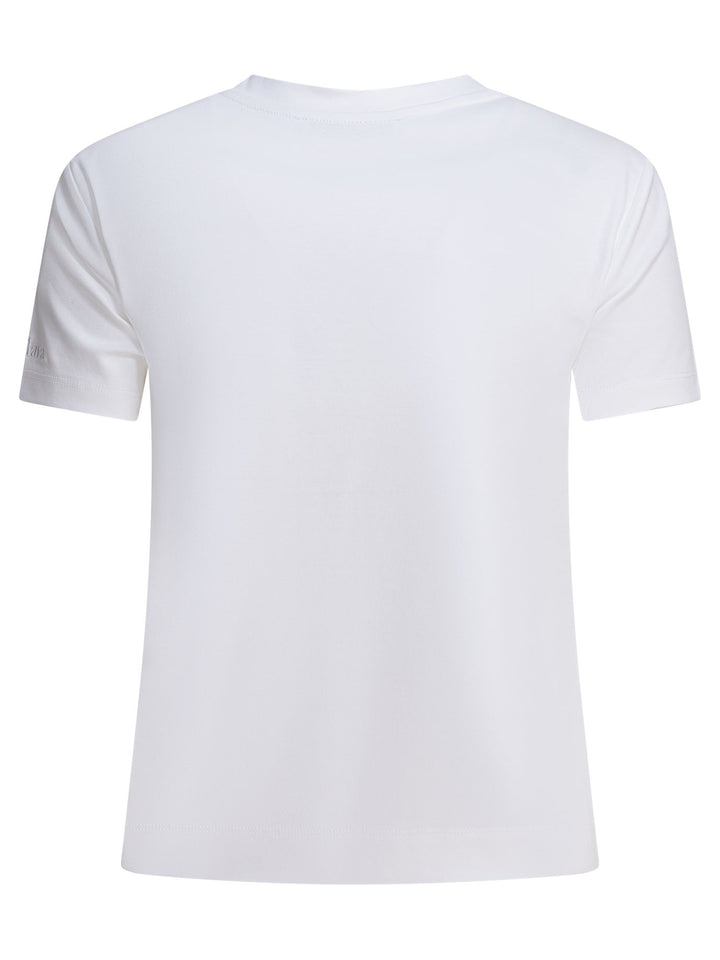 Max Mara Pure Short-Sleeved Cotton T-Shirt T-shirts - White | 6835509647b5a51ced651984ea616e0a29df94d0
