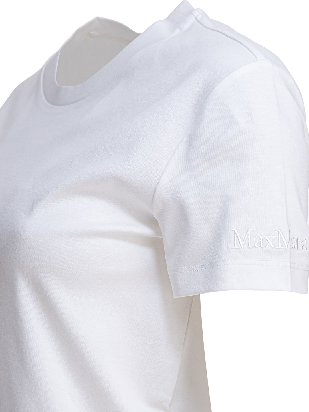 Max Mara Pure Short-Sleeved Cotton T-Shirt T-shirts - White | a95cd4ab6fe85a6aa36ac32691596bd399bab0c6