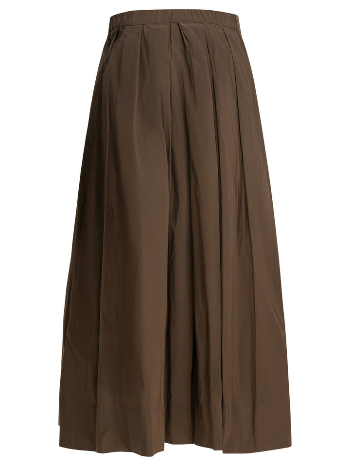 Max Mara S Long Flared Skirt Skirts - Brown | f9b35dcd95946030b831daf8f8ca7dabea6cc991