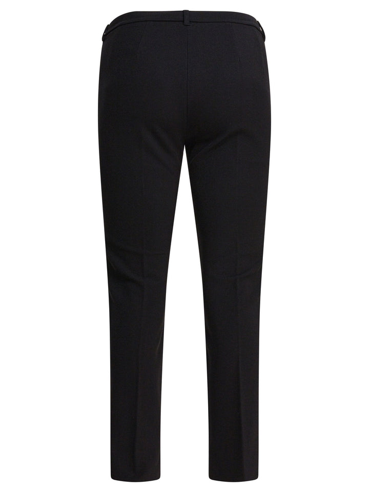 Max Mara S Stretch Cotton Blend Pants Trousers - Black | 149c445c31b77a1b2fb531b977428ebc257eb408