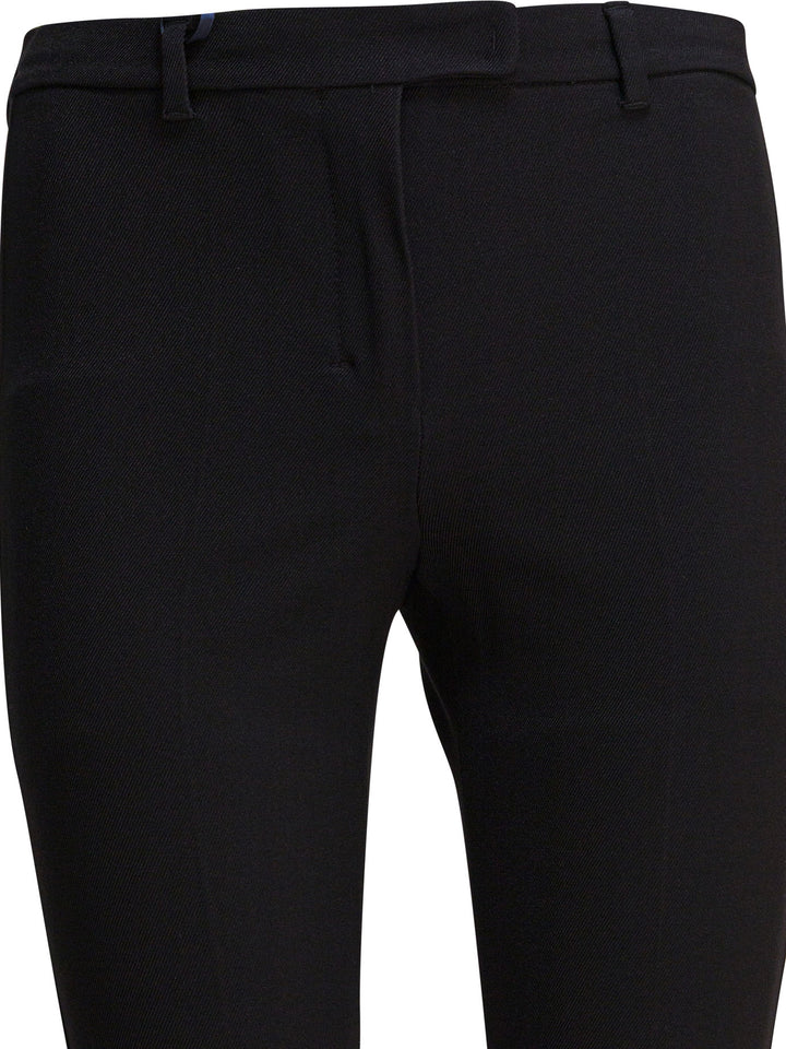 Max Mara S Stretch Cotton Blend Pants Trousers - Black | 29c15bb7de3abaa509798874c6f28b677afa2f37