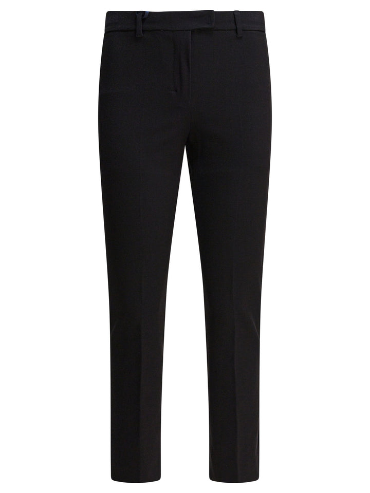 Max Mara S Stretch Cotton Blend Pants Trousers - Black | 2eb2367dfb8ce0567ce14536d75438a67080fd76