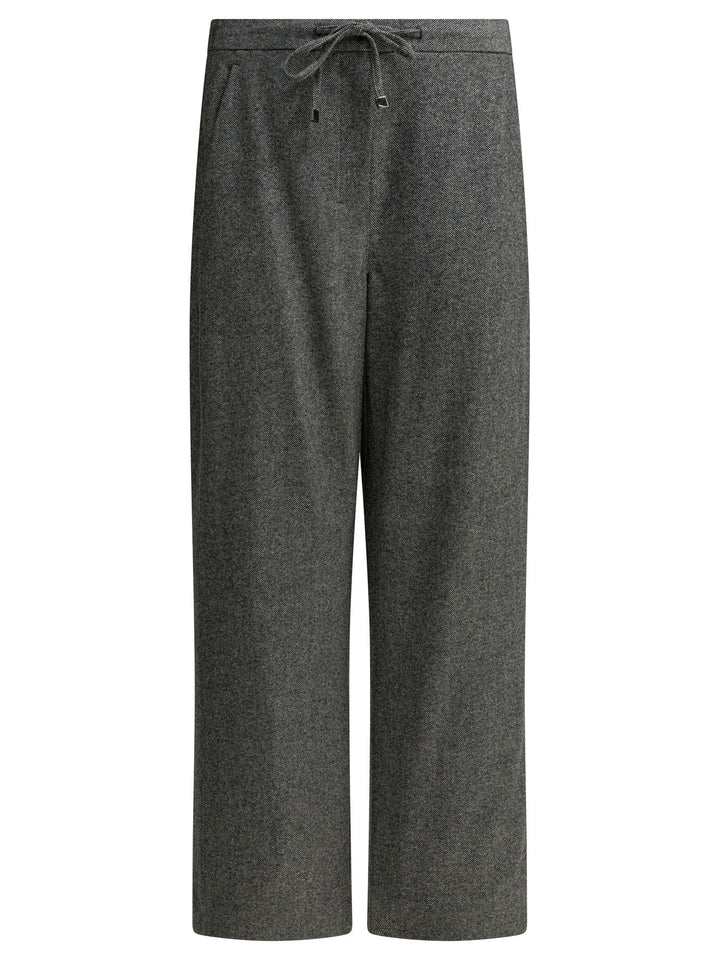 Max Mara S Wide Wool And Cashmere Pants Trousers - Grey | 560ddf2ac86a2d85e3561a757b30ab8d4aef386f