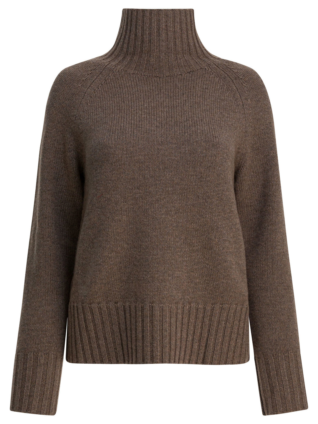 Max Mara S Wool And Cashmere Turtleneck Sweater Knitwear - Brown | 9a395b7172c56e65a2929263bc6d022652a4e040