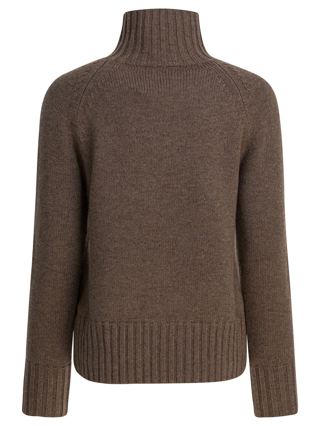 Max Mara S Wool And Cashmere Turtleneck Sweater Knitwear - Brown | e21232fd06007797a0ed404b320d49a46734b4b5