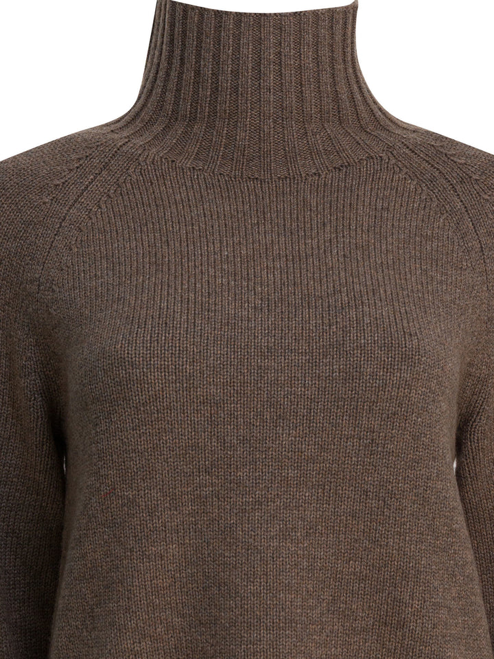 Max Mara S Wool And Cashmere Turtleneck Sweater Knitwear - Brown | e0e6cb6fefbd0989632c3490a1fccff76e69acdf