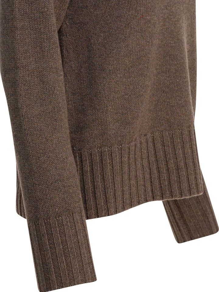 Max Mara S Wool And Cashmere Turtleneck Sweater Knitwear - Brown | 087b03b36e9e98caedd4bff413e62d4b6ec0c890