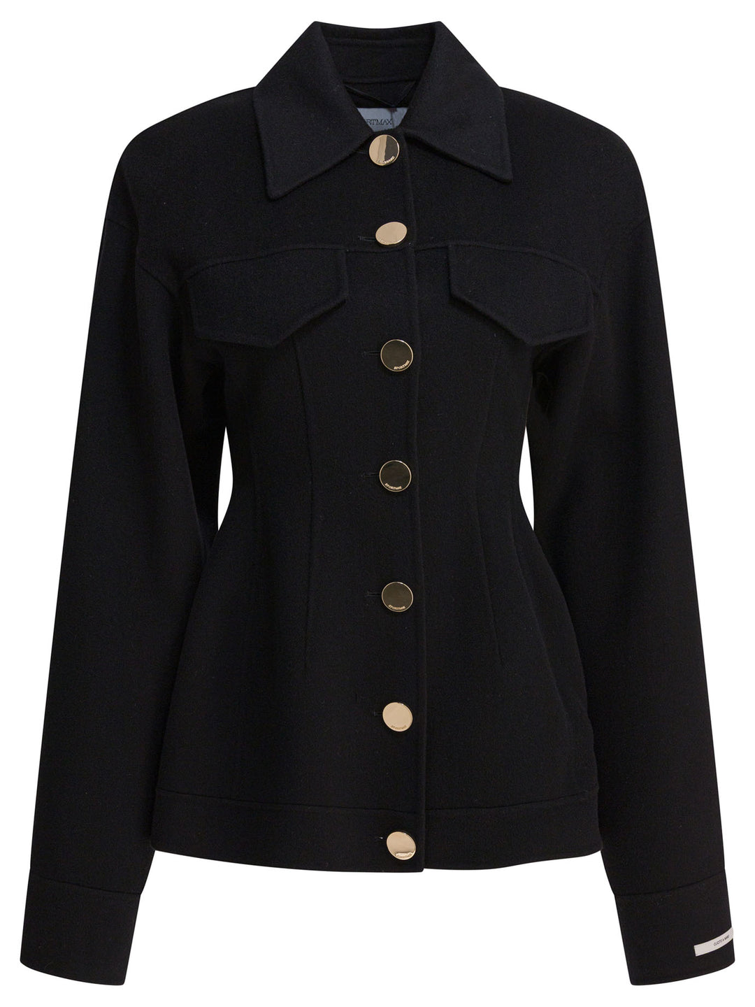 Max Mara Sportmax Wool Coat Jackets and Coats - Black | 6aa8f2c0943259144b4c5c8468cd492ab142300c