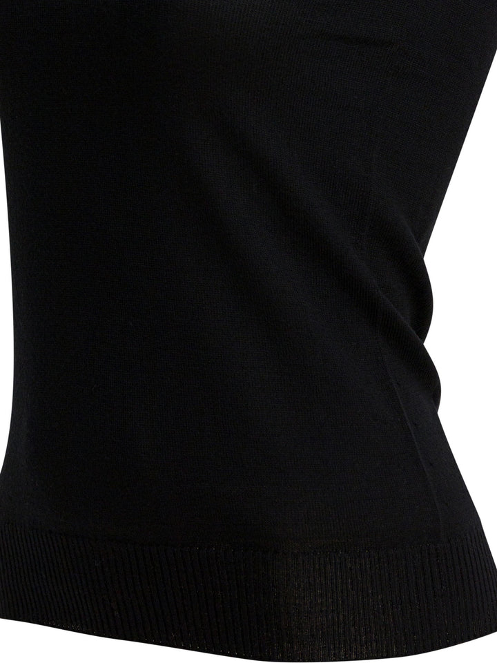 Max Mara Sportmax Mock Neck Sleeveless Knitwear - Black | 726dd88fe98a64a831f866a601e3a009be74494d