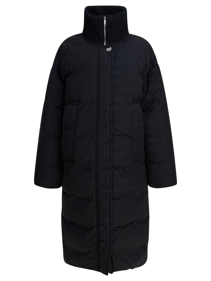 Max Mara Sportmax Long Anti-Drip Down Jacket Jackets and Coats - Black | 2ecfc1066d771fc8847ed83503a062fa0e163d77