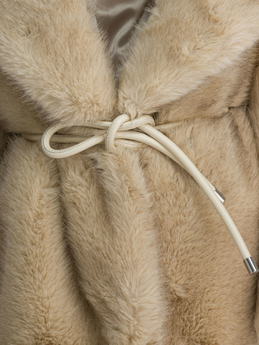 Max Mara Sportmax Furry Effect Fabric Coat Jackets and Coats - Beige | cade7279ce89c8759e8b419f71d991d8bb95cedc