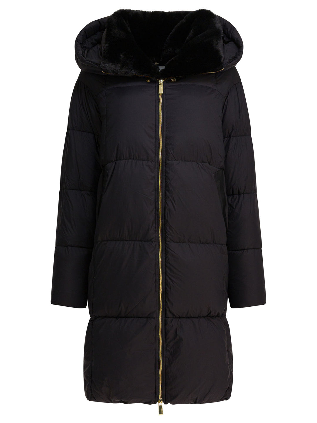 Max&Moi Long Down Jacket With Over Hood Jackets and Coats - Black | 91276fe65f6db0fcd59fc5fe9315557be800fca9