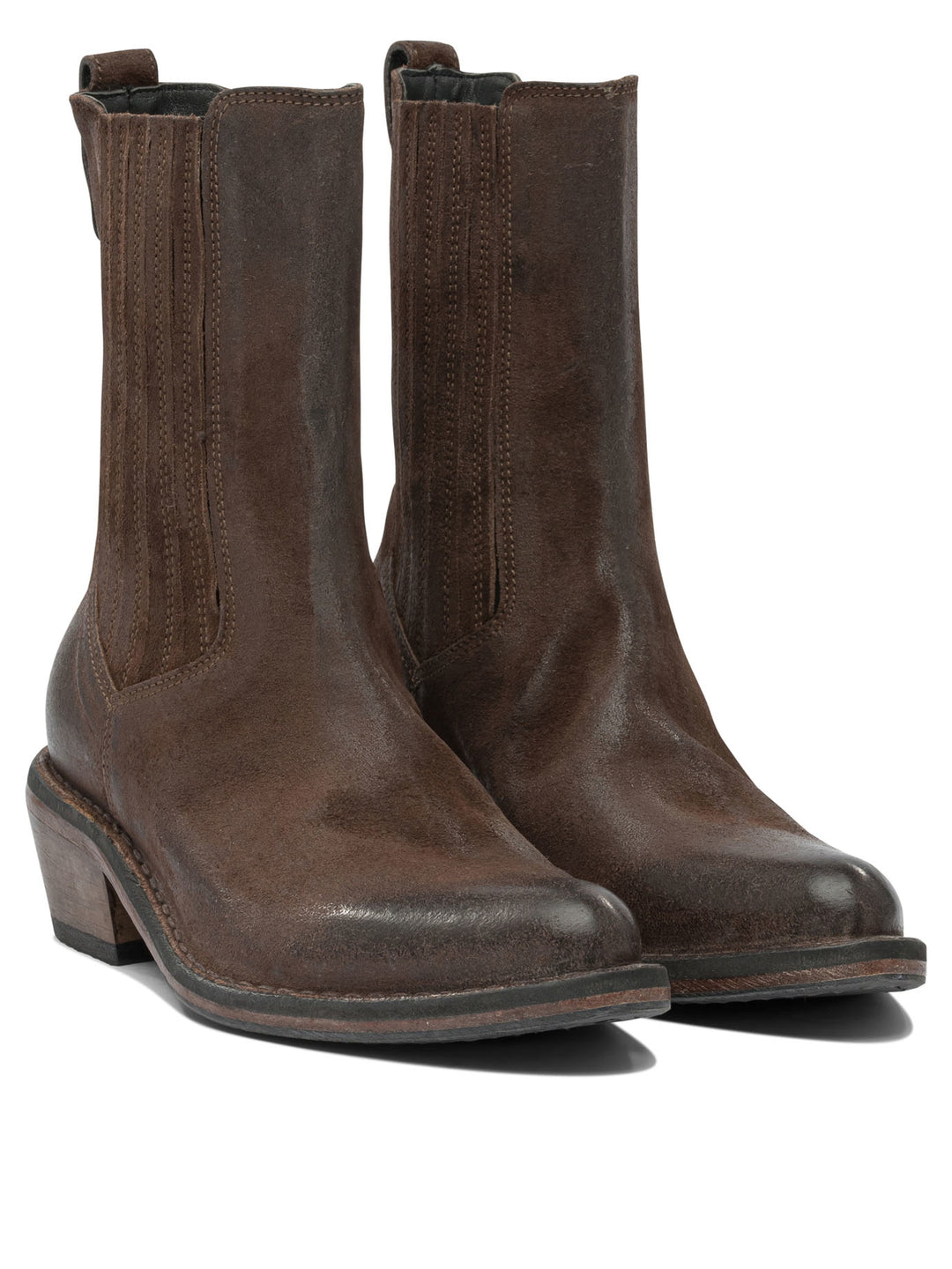 Moma Dallas 50mm Ankle Boots - Brown | b9913231aefcbd518bdf7fcb03d4100ae9c11ef6