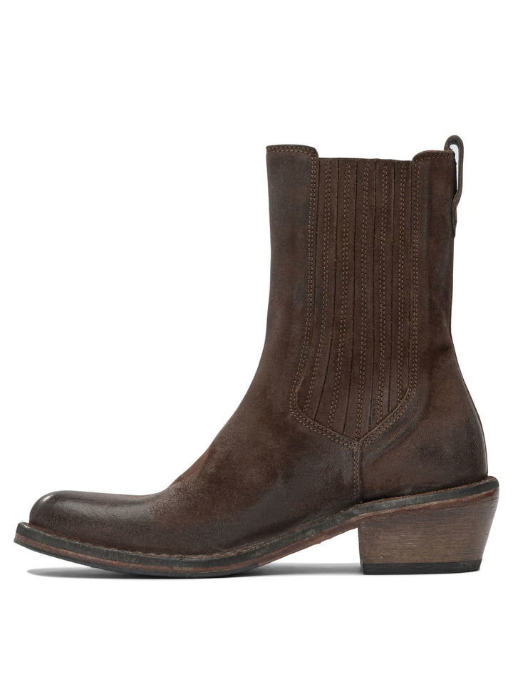 Moma Dallas 50mm Ankle Boots - Brown | 81ce590d4efdfc2e864946d15293433d9ba99809