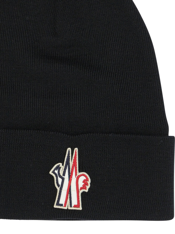 Moncler Grenoble Wool Beanie Hats - Black | dd3b0b46bb5f5c5adbbd1a953484539ddb135cd2