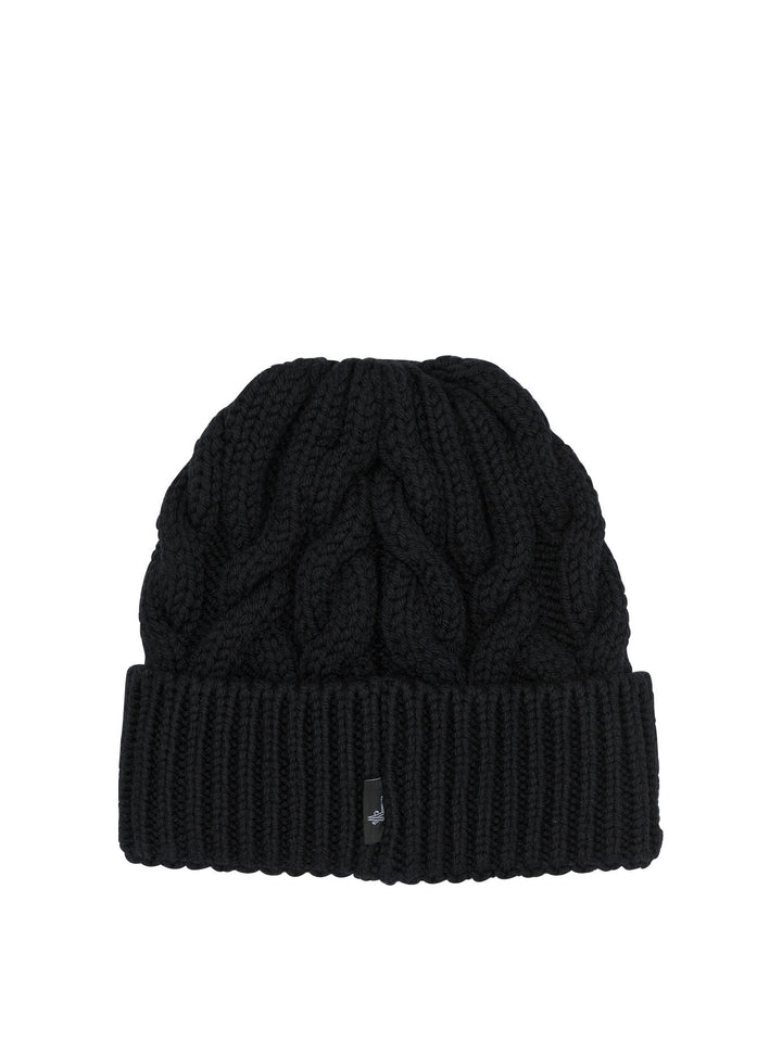 Moncler Grenoble Wool Beanie Hats - Black | ed11a6253ed5c2596802b5429216cd9a58df76d5