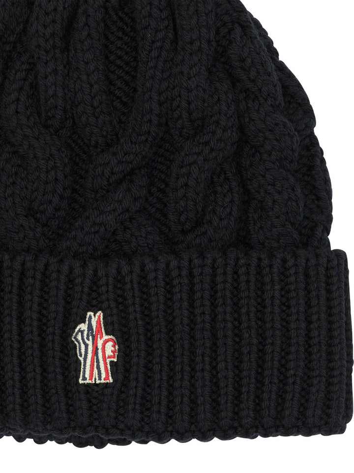 Moncler Grenoble Wool Beanie Hats - Black | 524bca8641a047668f34dac76e727eca14d99f96