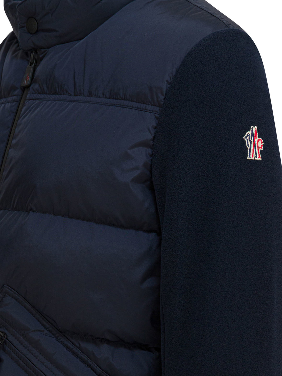 Moncler Grenoble Lightweight Down Jacket With Logo Jackets and Coats - Blue | f33704aec89dd4f2b8404e172930bcf574c82a87