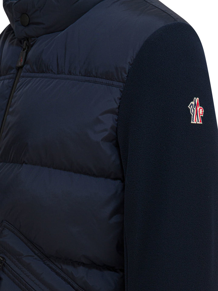 Moncler Grenoble Lightweight Down Jacket With Logo Jackets and Coats - Blue | f33704aec89dd4f2b8404e172930bcf574c82a87