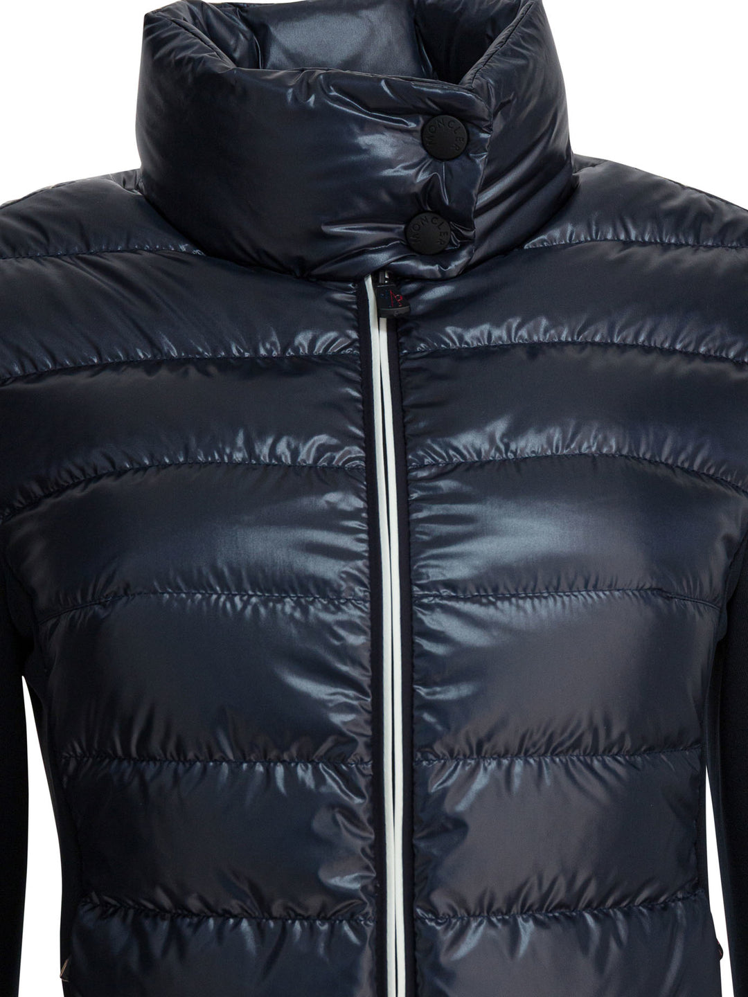 Moncler Grenoble Fleece Zipper Hoodie Sweatshirts - Blue | f8de04bb7c48e29def3387019082590e39e54066