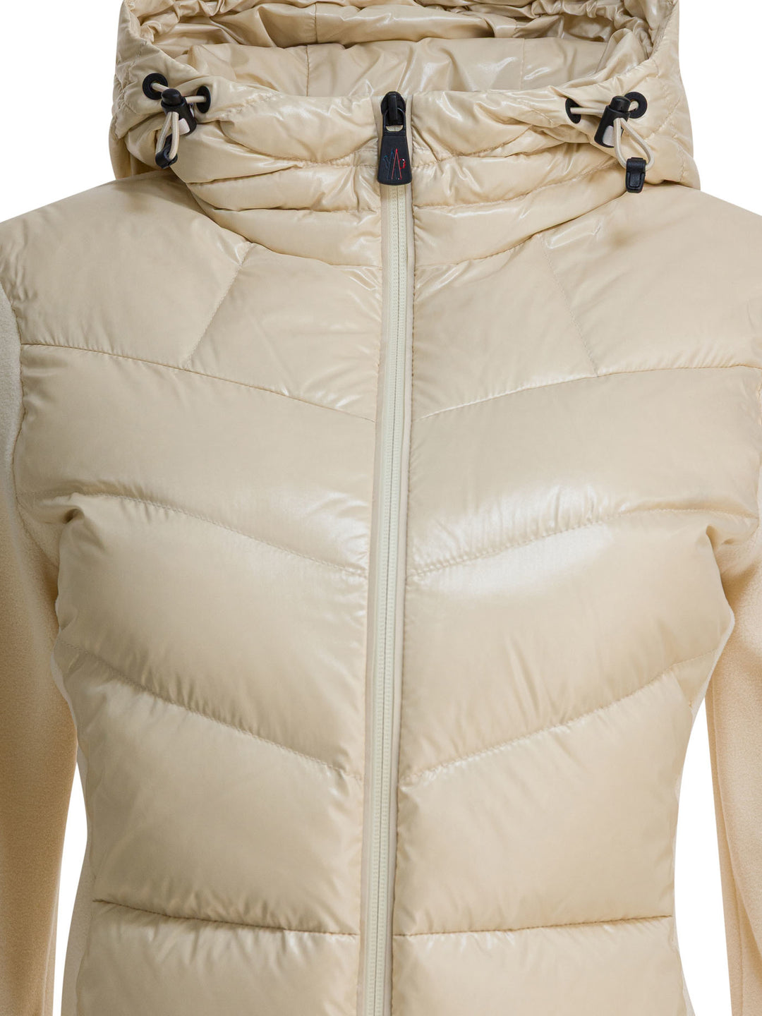 Moncler Grenoble Fleece Sweatshirt With Zipper Sweatshirts - Beige | 1ec505073e0e6b590b6ca5f844ea6f261f071756