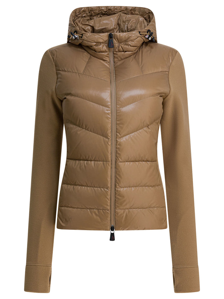 Moncler Grenoble Fleece Sweatshirt With Zipper Sweatshirts - Brown | 5276a52451072a83a66c916d539ee5801574363d