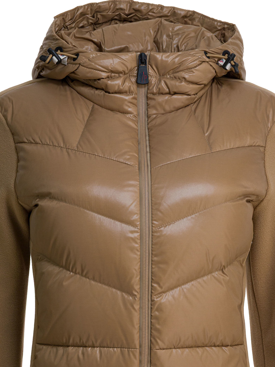 Moncler Grenoble Fleece Sweatshirt With Zipper Sweatshirts - Brown | 450f7b7dc26029033b9d52c073fdfac2e49893d4